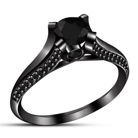 black promise rings for women.